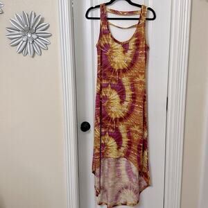 Dolce Donna print dress high low  size M